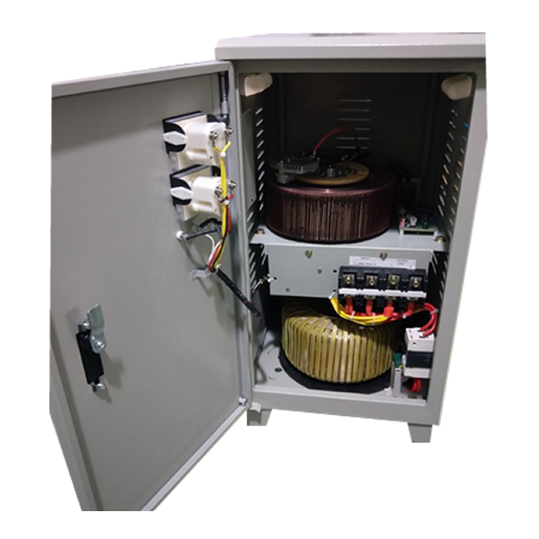 SVC-15KVA servo type fully automatic voltage regulator