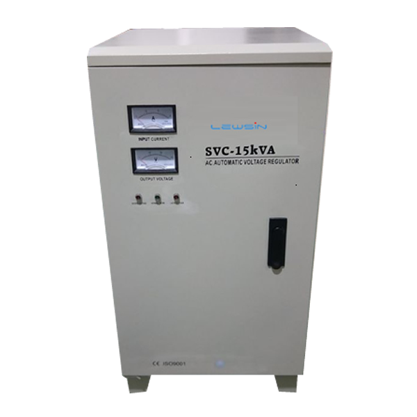 SVC-15KVA servo type fully automatic voltage regulator